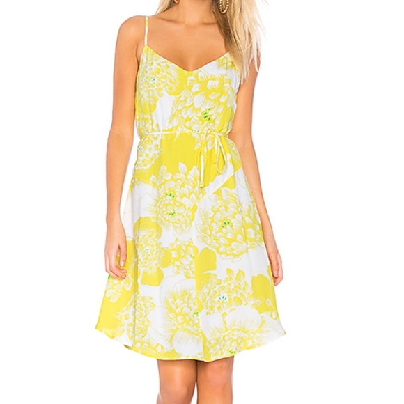 yellow flower sundress